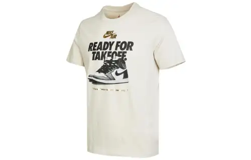 Jordan Set in Sleeve T Shirt Men's White