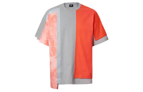 Converse T Shirts Men's Vermilion Crew Neck Moderate Straight Fit