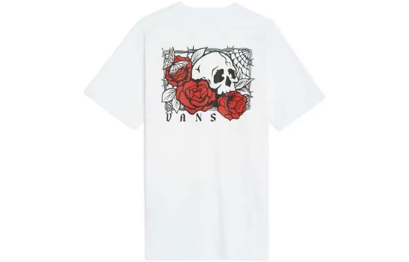 Vans Rose Bed T Shirt Men's White