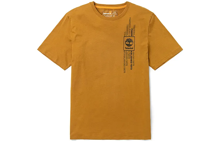 Timberland T Shirts Men's Wheat Crew Neck Moderate Straight Fit