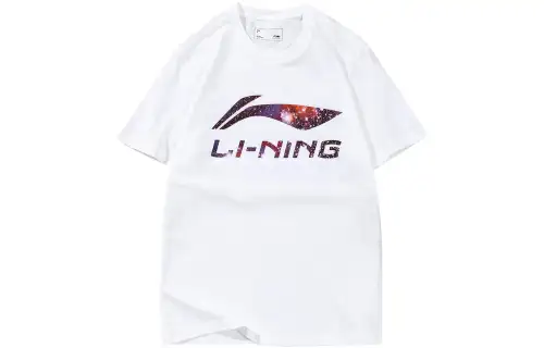 Li Ning T Shirts Unisex Crew Neck Moderate Straight Fit