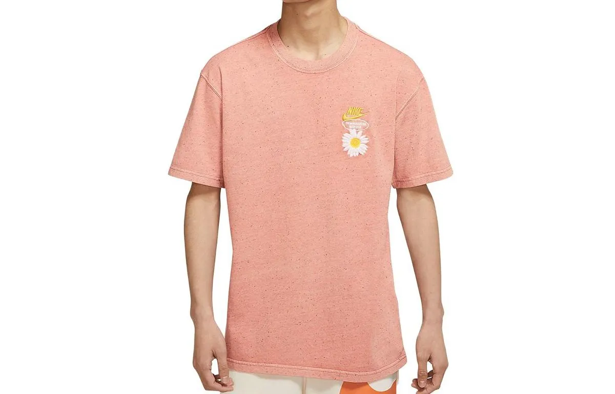 Nike Drop Shoulder Sleeve T-Shirt Men's Rock Pink