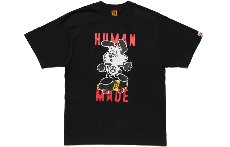 HUMAN MADE T Shirts Unisex Crew Neck Moderate Straight Fit