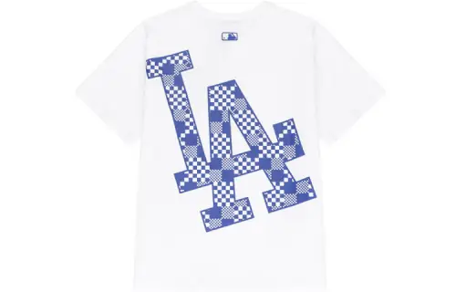 MLB Drop Shoulder Sleeve T-Shirt Unisex White