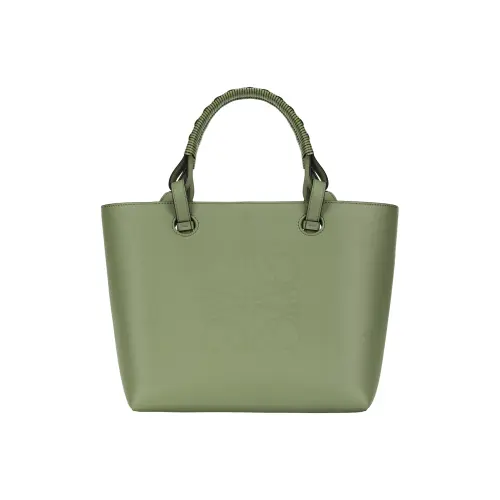 LOEWE Anagram Pattern Cow Leather Tote Bag, Handbag, Shoulder Bag Small Women's Pea Green
