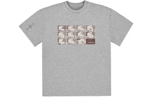 Travis Scott X McDonald's Menu Mono Logo T Shirt