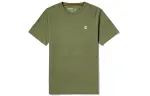 Timberland T Shirts Men's Kassel Green Crew Neck Moderate Straight Fit