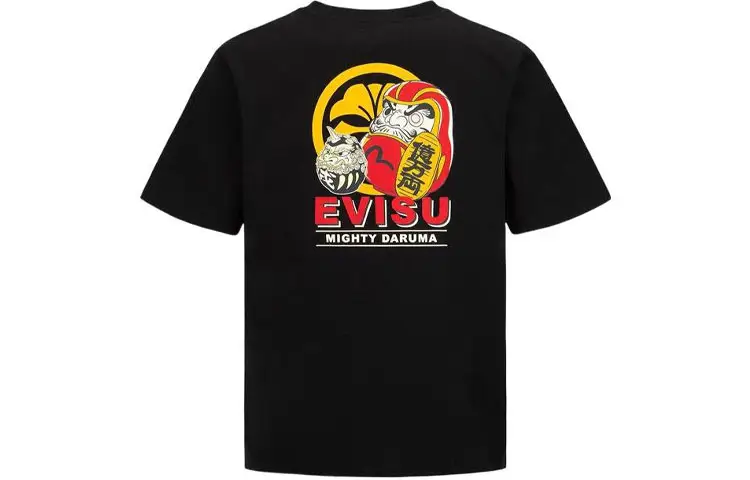 EVISU T Shirts Men's Crew Neck Moderate Straight Fit
