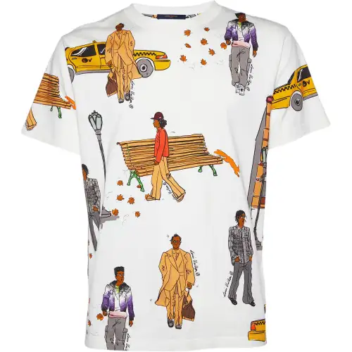 LOUIS VUITTON New Walkers T Shirt Men's White