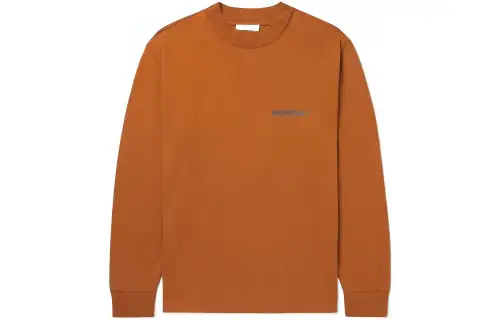 Fear Of God Essentials SS22 T Shirts Unisex Brown Crew Neck Moderate Straight Fit