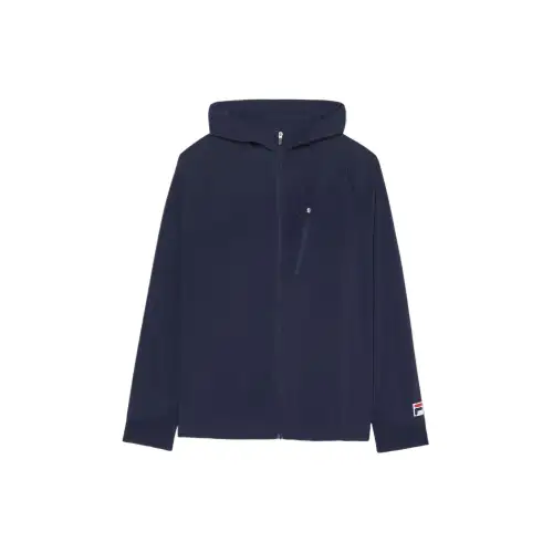 FILA Jackets Unisex Marine Blue Hooded Moderate Other