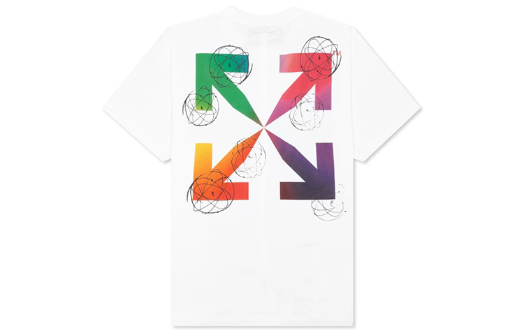 OFF WHITE X Futura Oversized Fit Atoms T Shirt