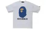 A BATHING APE x MCM/, Ape Head Series T Shirt Men's White