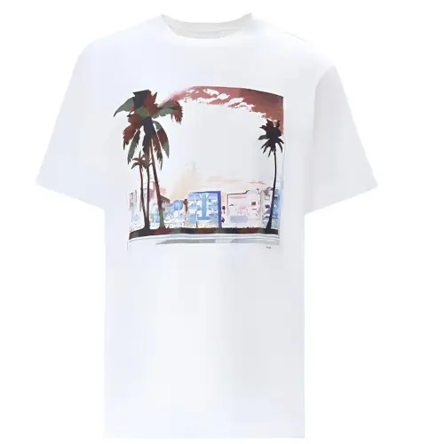 PRADA T Shirts Men's White Crew Neck Moderate