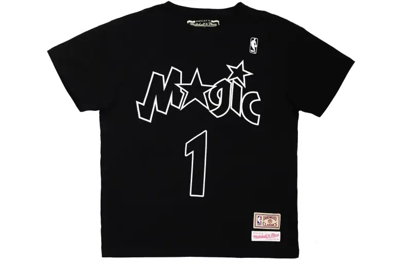 Mitchell Ness T Shirt Unisex Black