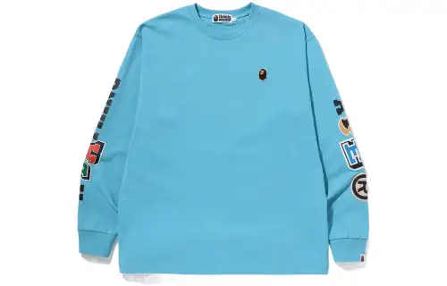 Bape Multi Fonts Relaxed Fit Heavyweight L/S Tee