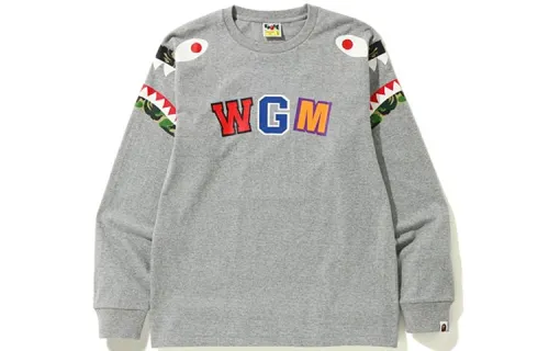Bape Abc Camo Shark Shoulder L/S Tee