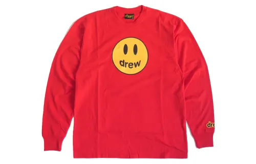 Drew house Smiley Collection T Shirts Unisex Crew Neck Moderate Straight Fit