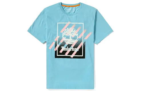 Timberland T Shirt Men's Light Blue