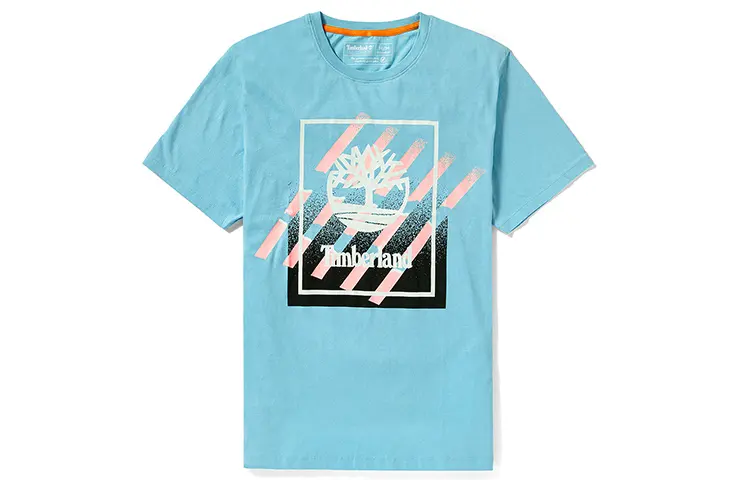 Timberland T Shirt Men's Light Blue