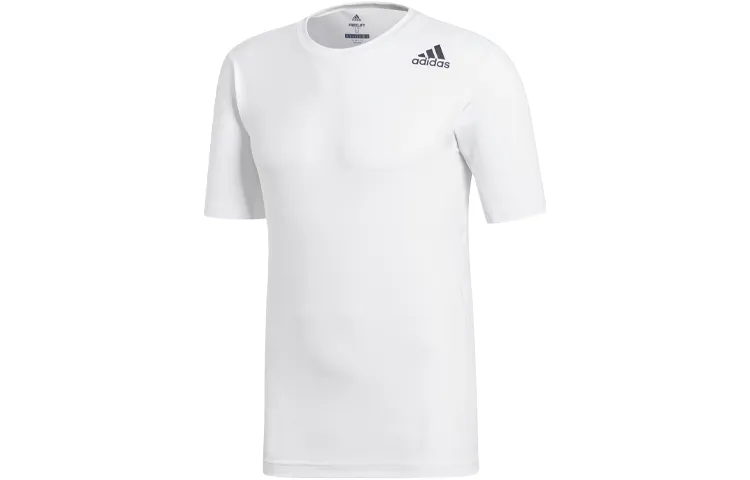 Adidas T-Shirts Men's White Crew Neck Moderate Other