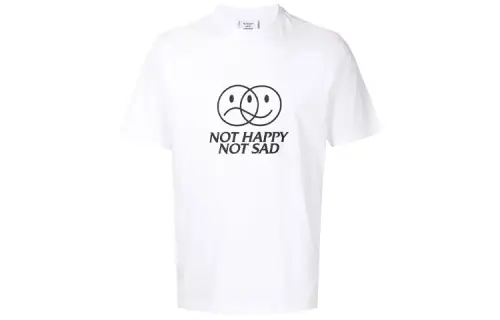 Vetements T Shirts Men's White Crew Neck Moderate Straight Fit