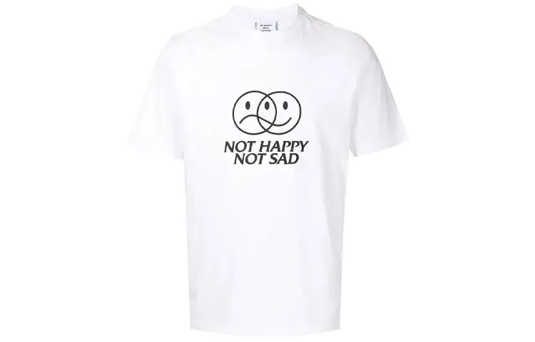 Vetements T Shirts Men's White Crew Neck Moderate Straight Fit