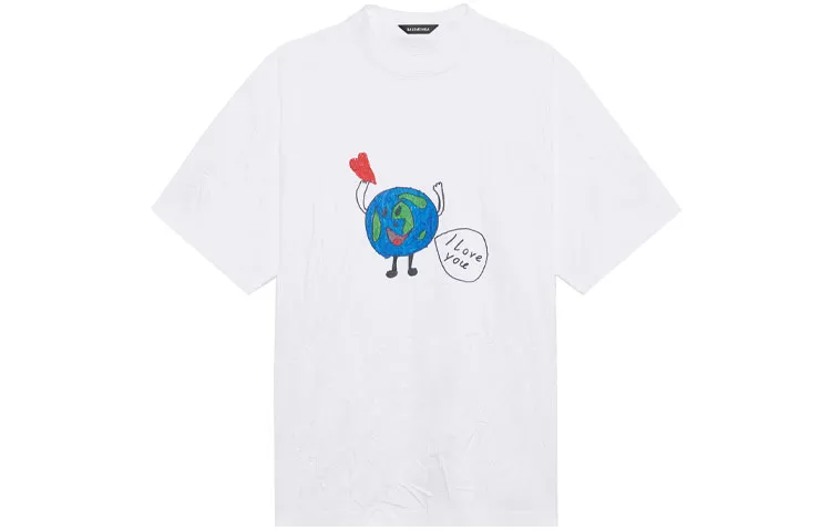 Balenciaga Love Earth Flatground Large Fit T Shirt