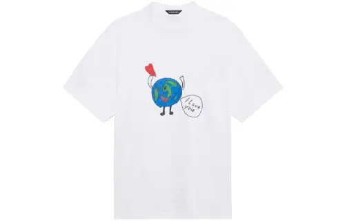 Balenciaga Love Earth Flatground Large Fit T Shirt