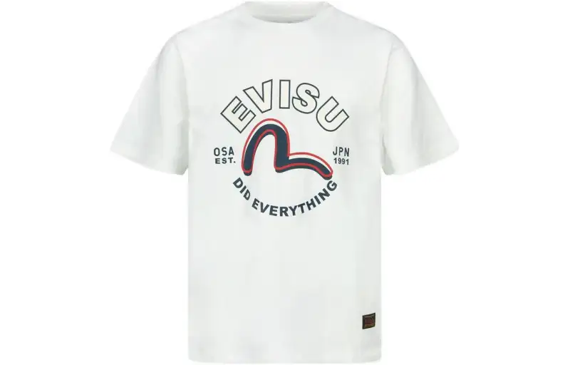 EVISU T Shirts Men's Crew Neck Moderate