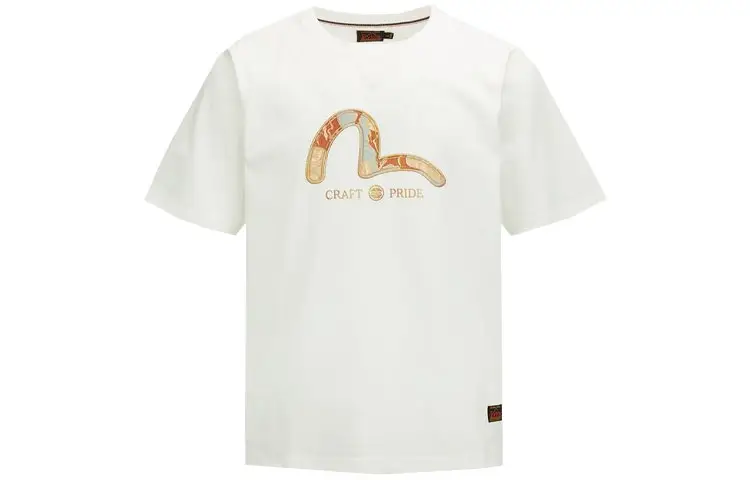 EVISU T Shirts Men's Crew Neck Moderate Straight Fit