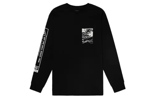 Vans Drop Shoulder Sleeve T Shirt Unisex Black