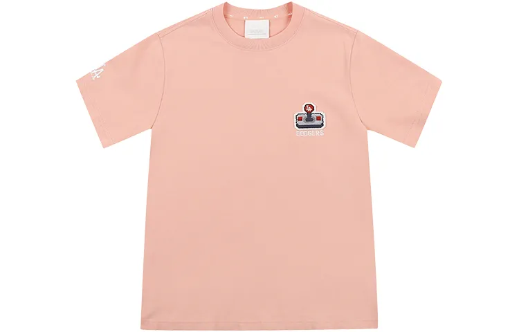 MLB T-Shirts Unisex Pink Crew Neck Moderate