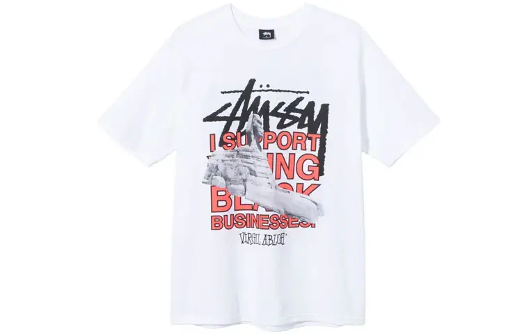 Stussy X Virgil Abloh World Tour Collection T Shirt