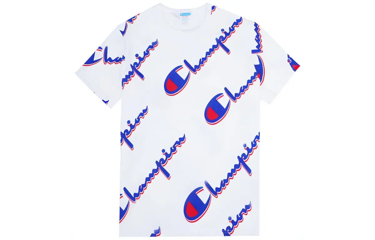 Champion T Shirt US Version Unisex White
