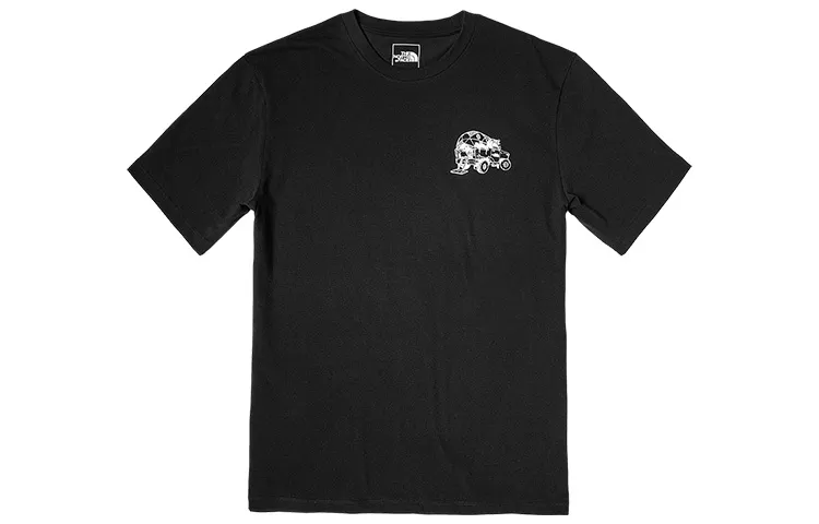 THE NORTH FACE T-Shirts Unisex Black Crew Neck Moderate Straight Fit