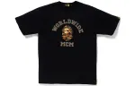 Bape X Mcm Rhinestone College Tee