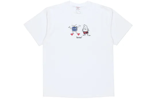 NOAH T Shirts Unisex White Crew Neck Moderate Straight Fit