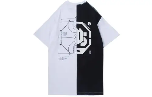 Li Ning T Shirts Men's White Crew Neck Moderate Straight Fit