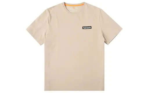 Timberland T Shirts Men's Khaki Crew Neck Moderate Straight Fit