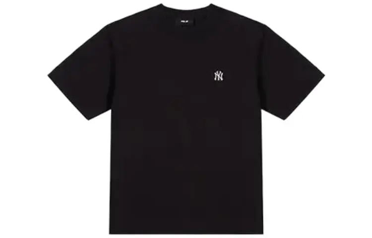 MLB T-Shirts Unisex Black Crew Neck Moderate