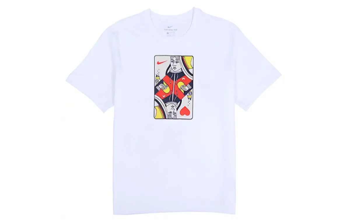 Nike T-Shirts Men's Crew Neck Moderate Straight Fit