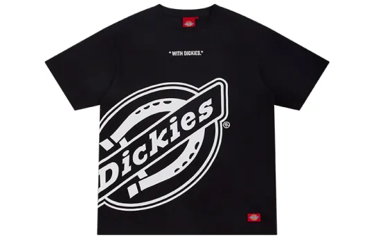 Dickies T Shirts Unisex Black Crew Neck Moderate Heavyweight