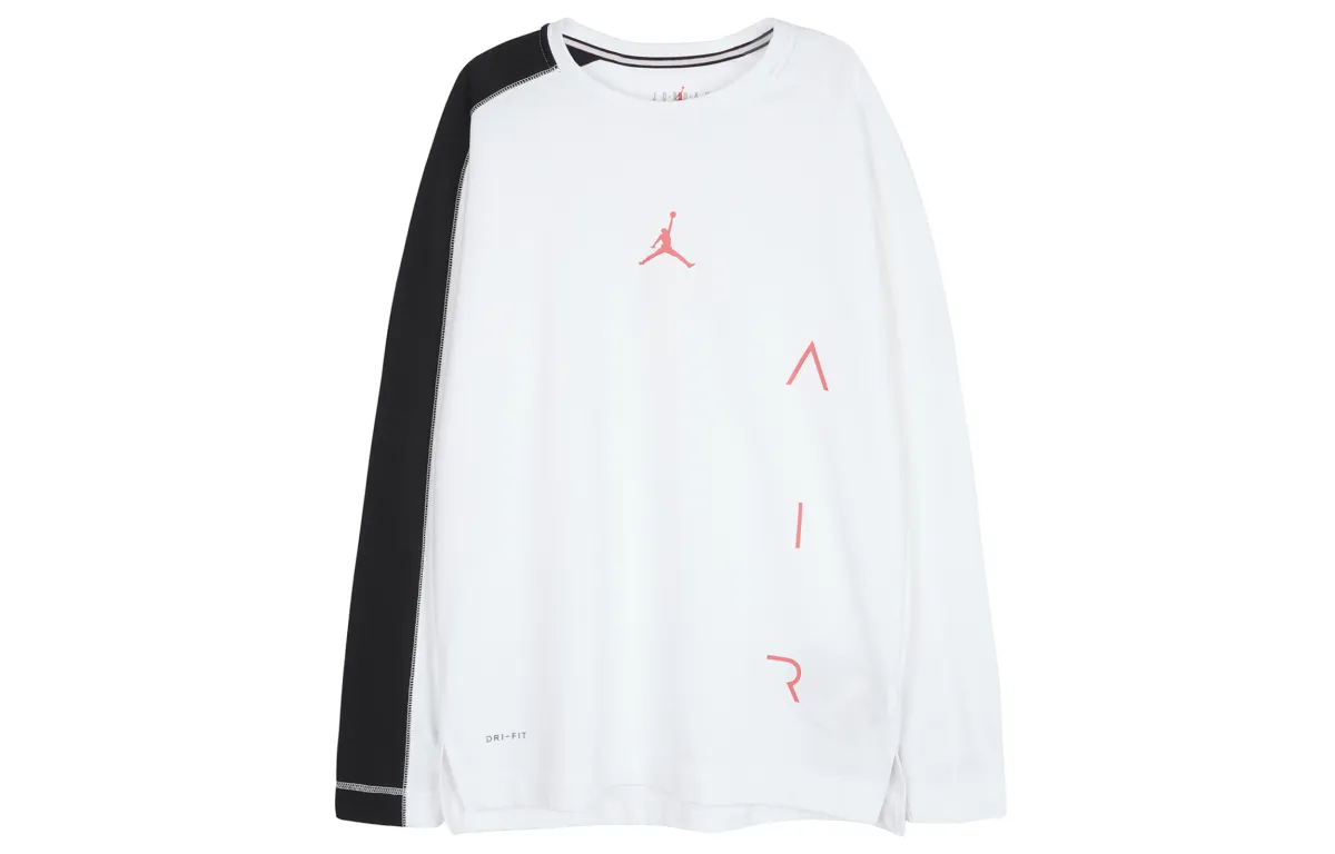 Jordan T-Shirts Men's White Crew Neck Moderate Straight Fit