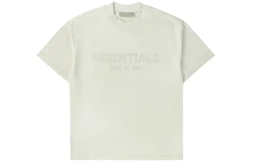 Fear Of God Essentials SS22 T Shirts Unisex Cheese Color Crew Neck Moderate Straight Fit