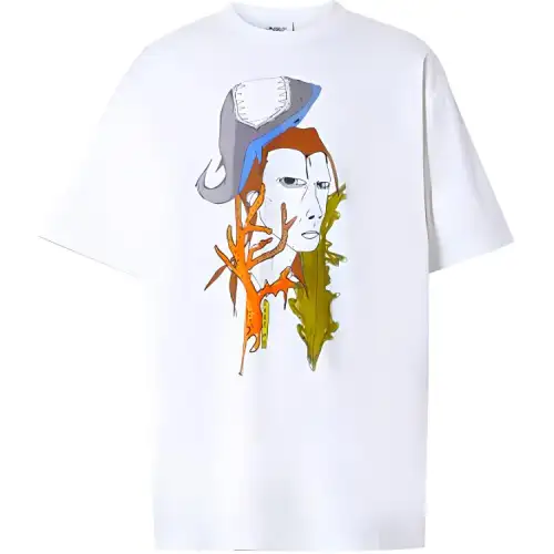Burberry Marine Sketch Print T-Shirt