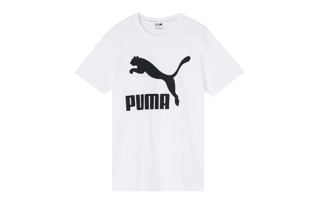 PUMA T Shirts Men's Crew Neck Moderate Straight Fit