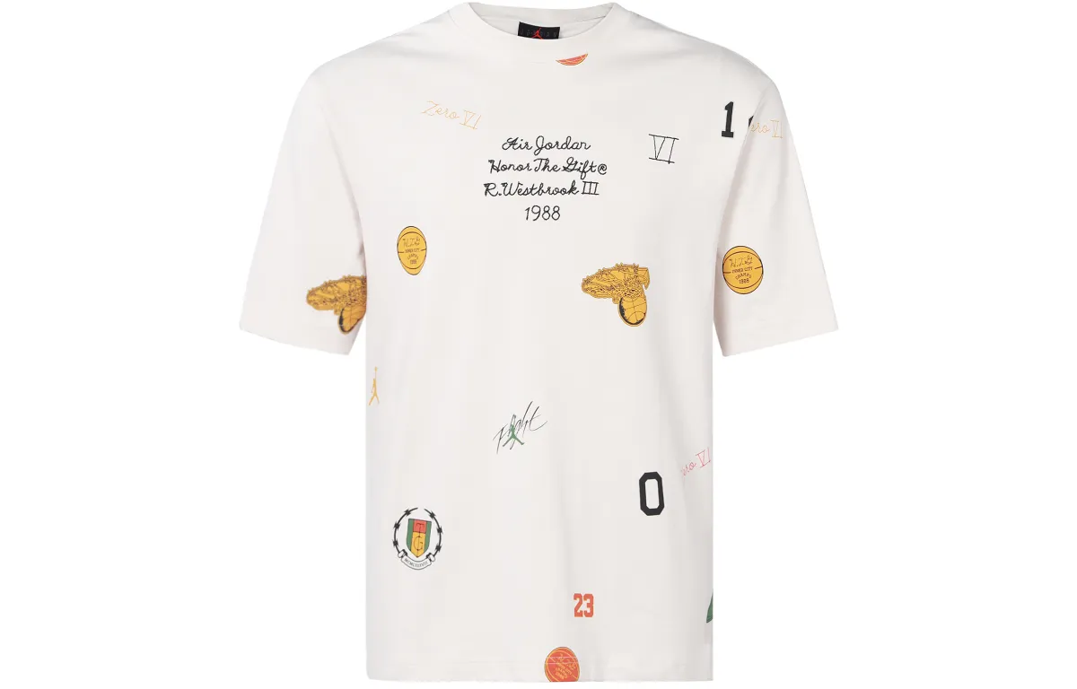 Jordan x HTG 23SS T Shirt Asia Version Men's White