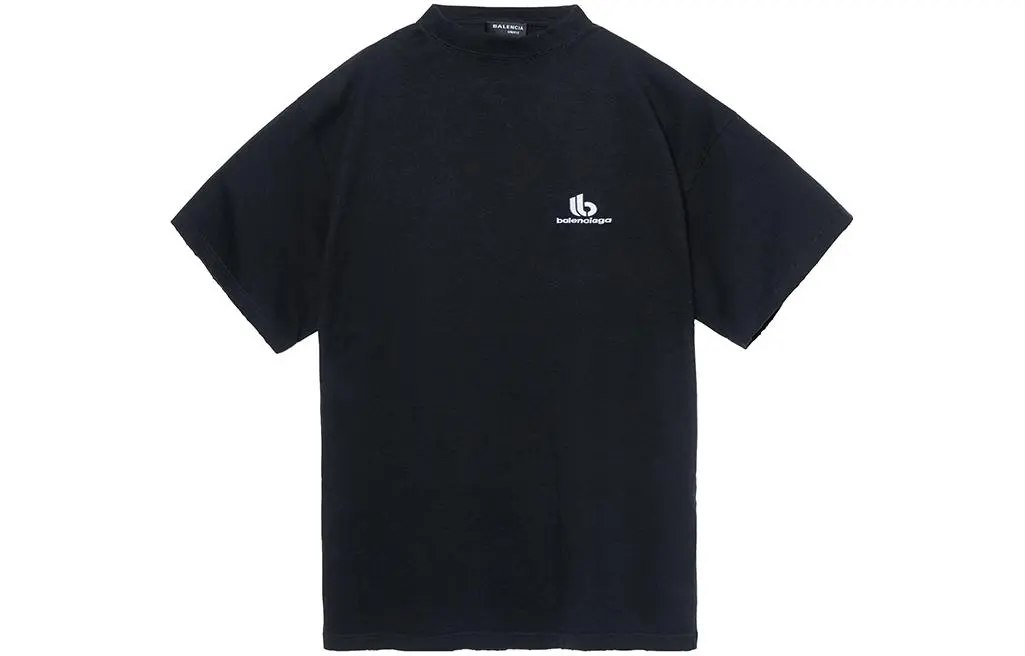 Balenciaga Embroidered Double B Logo T Shirt