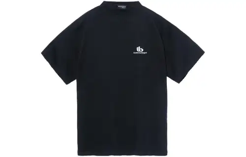 Balenciaga Embroidered Double B Logo T Shirt